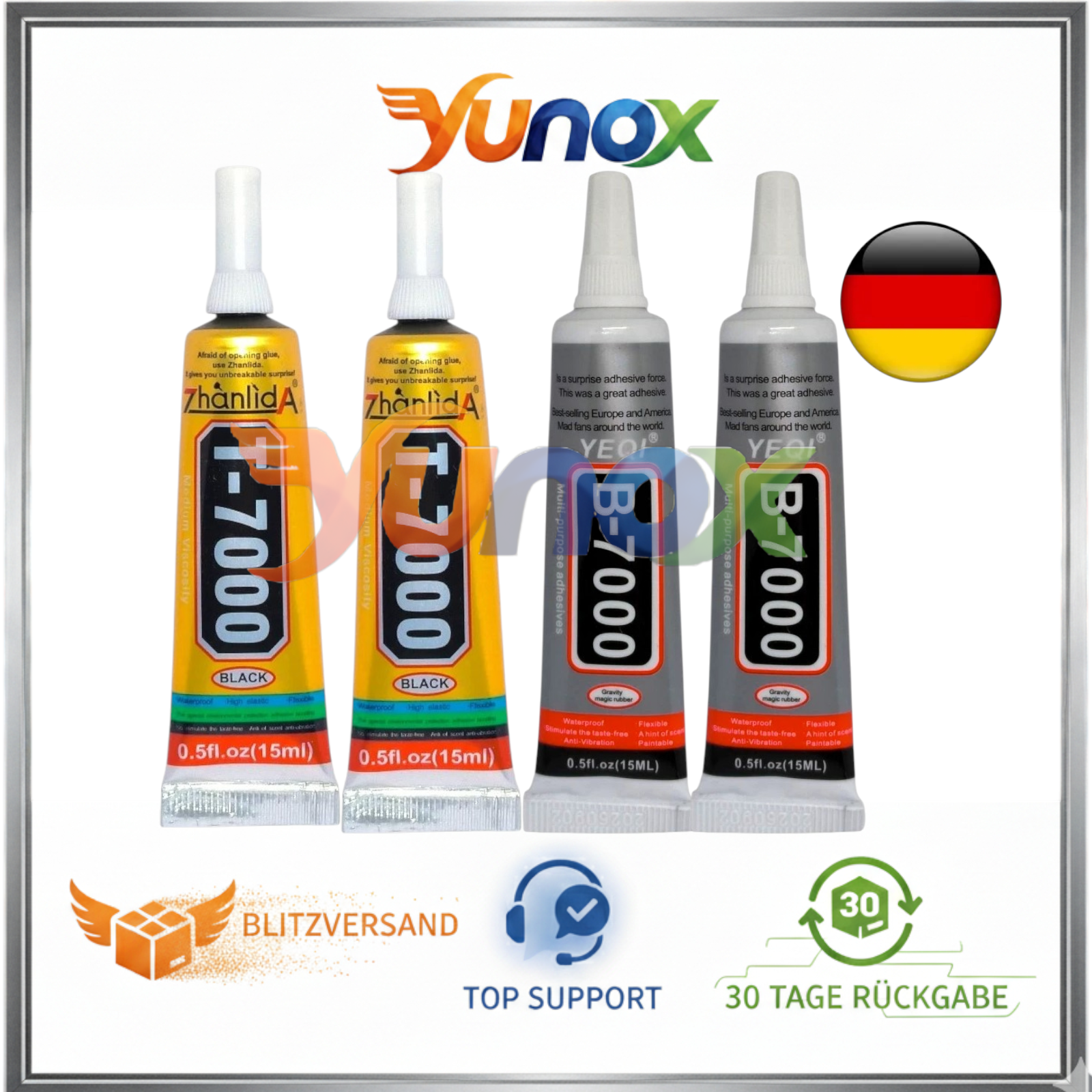 T-7000 B-7000 T-8000 Alleskleber – Display Schmuck Bastel Handy Backcover Kleber