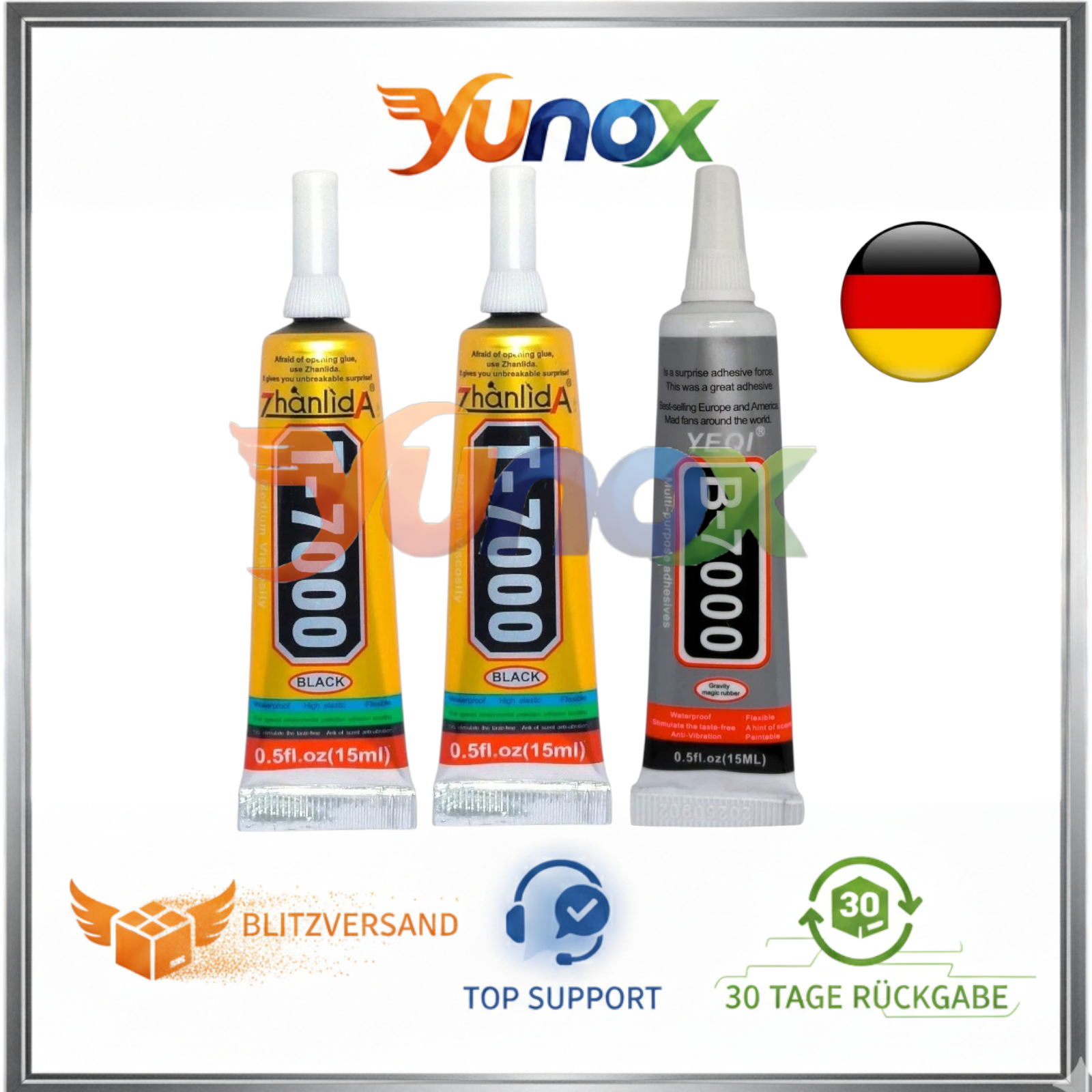 T-7000 B-7000 T-8000 Alleskleber – Display Schmuck Bastel Handy Backcover Kleber