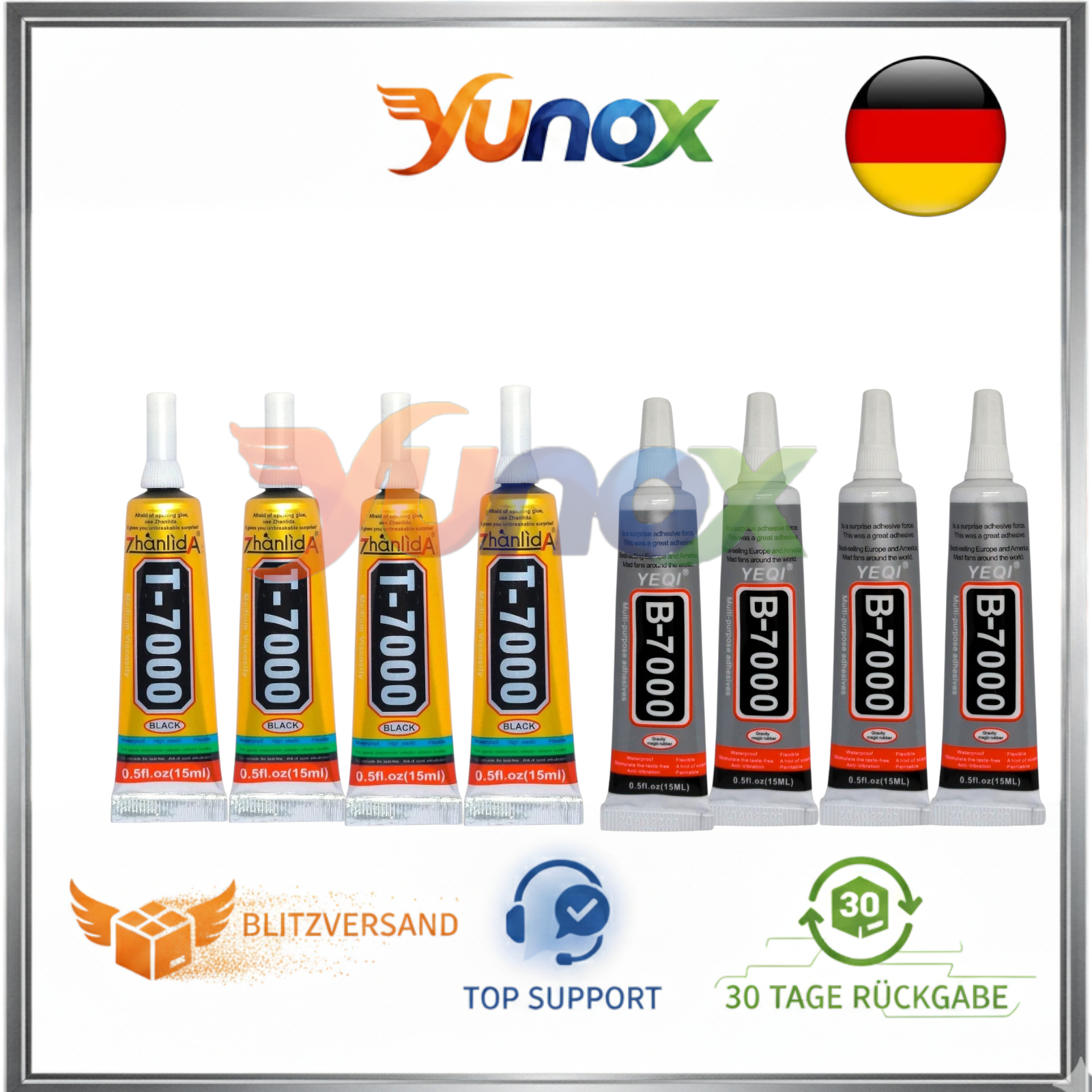 T-7000 B-7000 T-8000 Alleskleber – Display Schmuck Bastel Handy Backcover Kleber