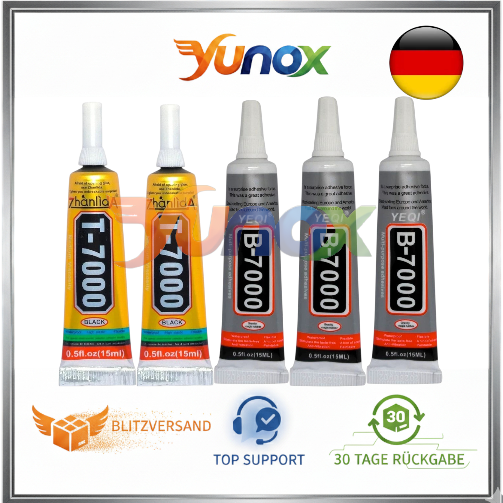 T-7000 B-7000 T-8000 Alleskleber – Display Schmuck Bastel Handy Backcover Kleber