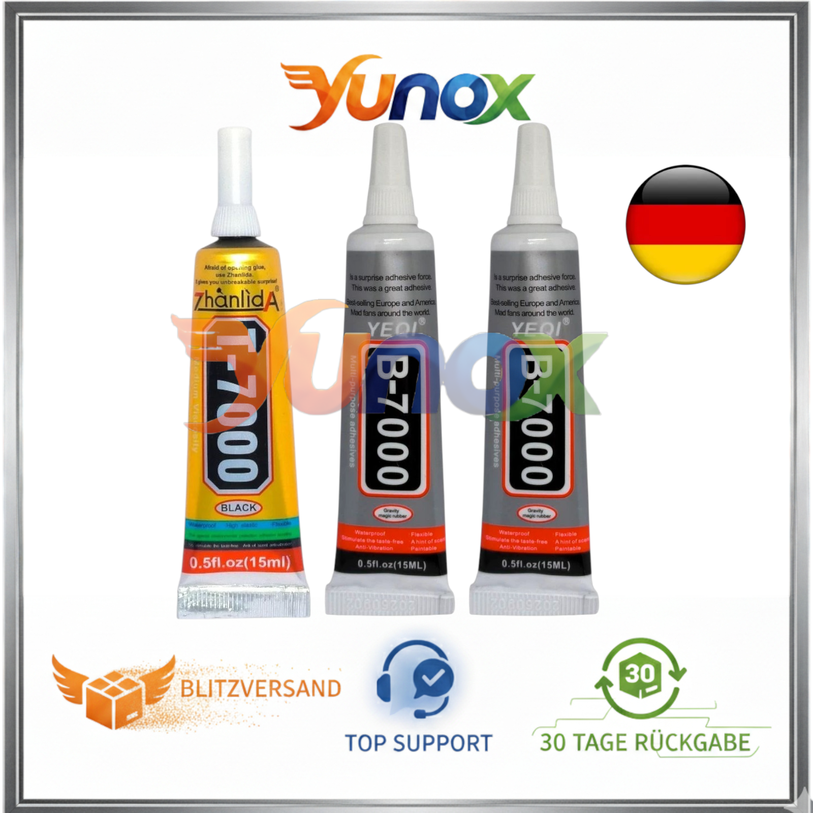 T-7000 B-7000 T-8000 Alleskleber – Display Schmuck Bastel Handy Backcover Kleber