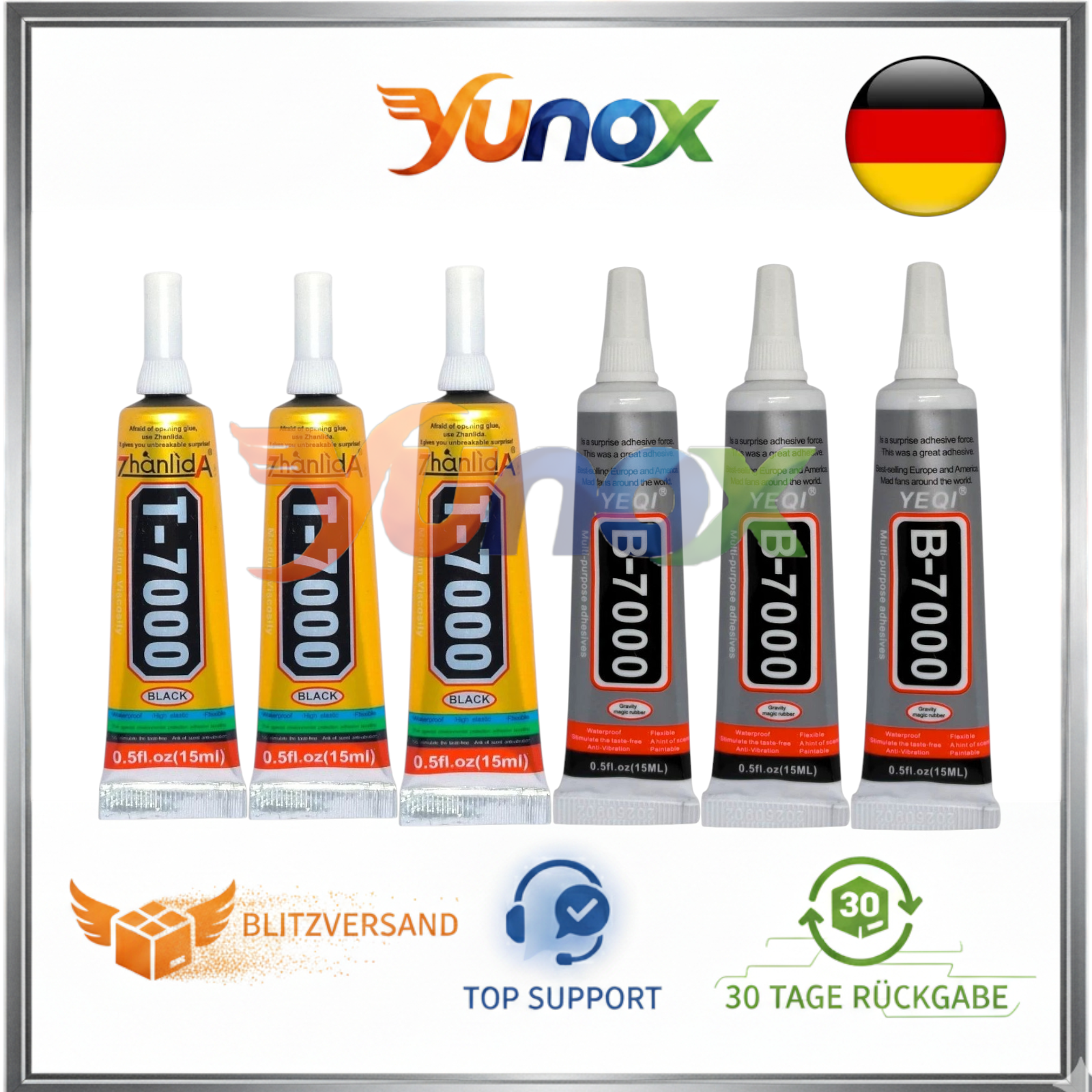 T-7000 B-7000 T-8000 Alleskleber – Display Schmuck Bastel Handy Backcover Kleber