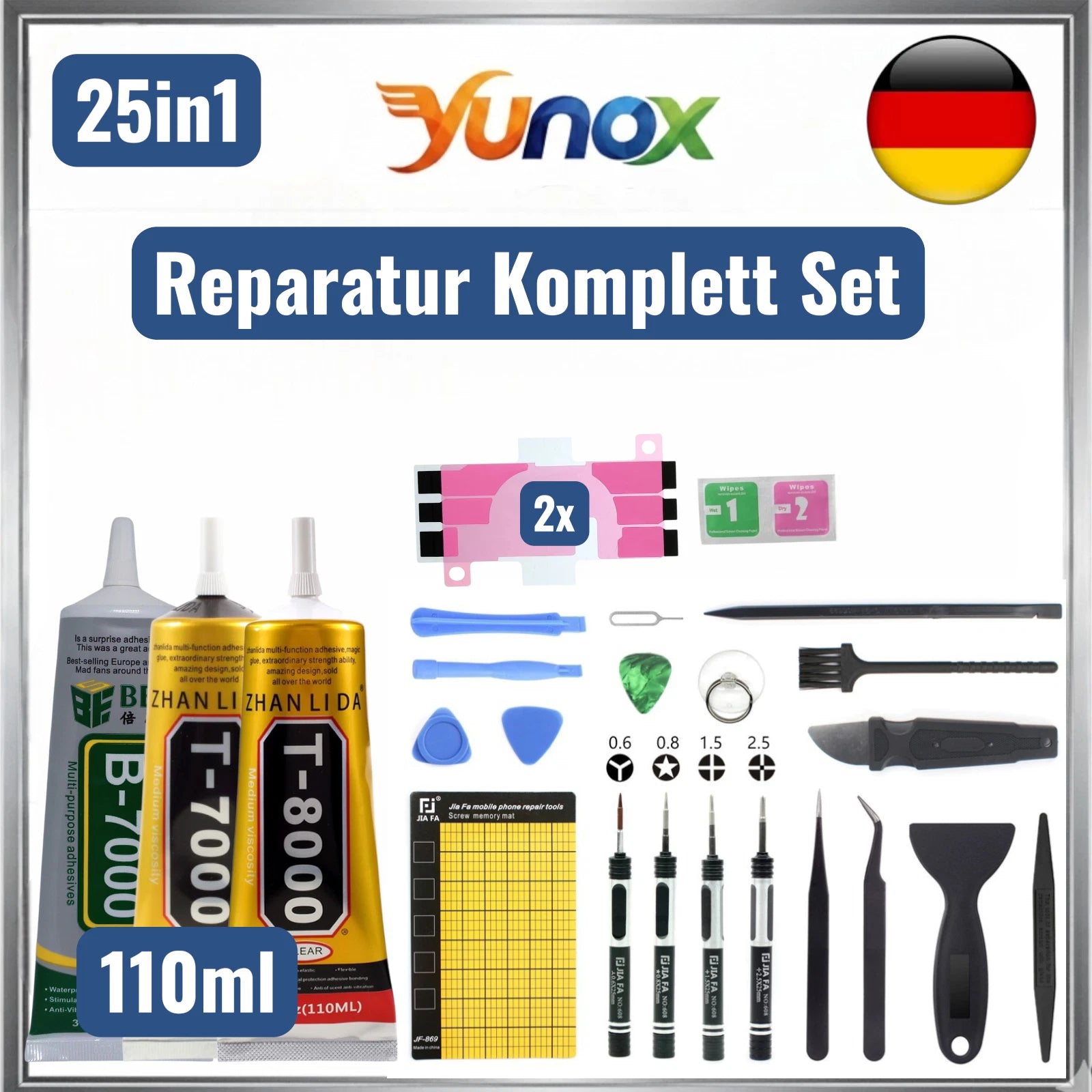 T-7000 B-7000 T-8000 Alleskleber – Display Schmuck Bastel Handy Backcover Kleber